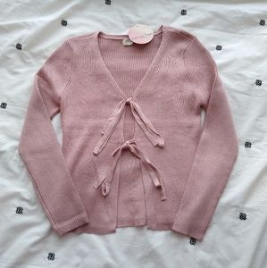 Pink Cardigan Top